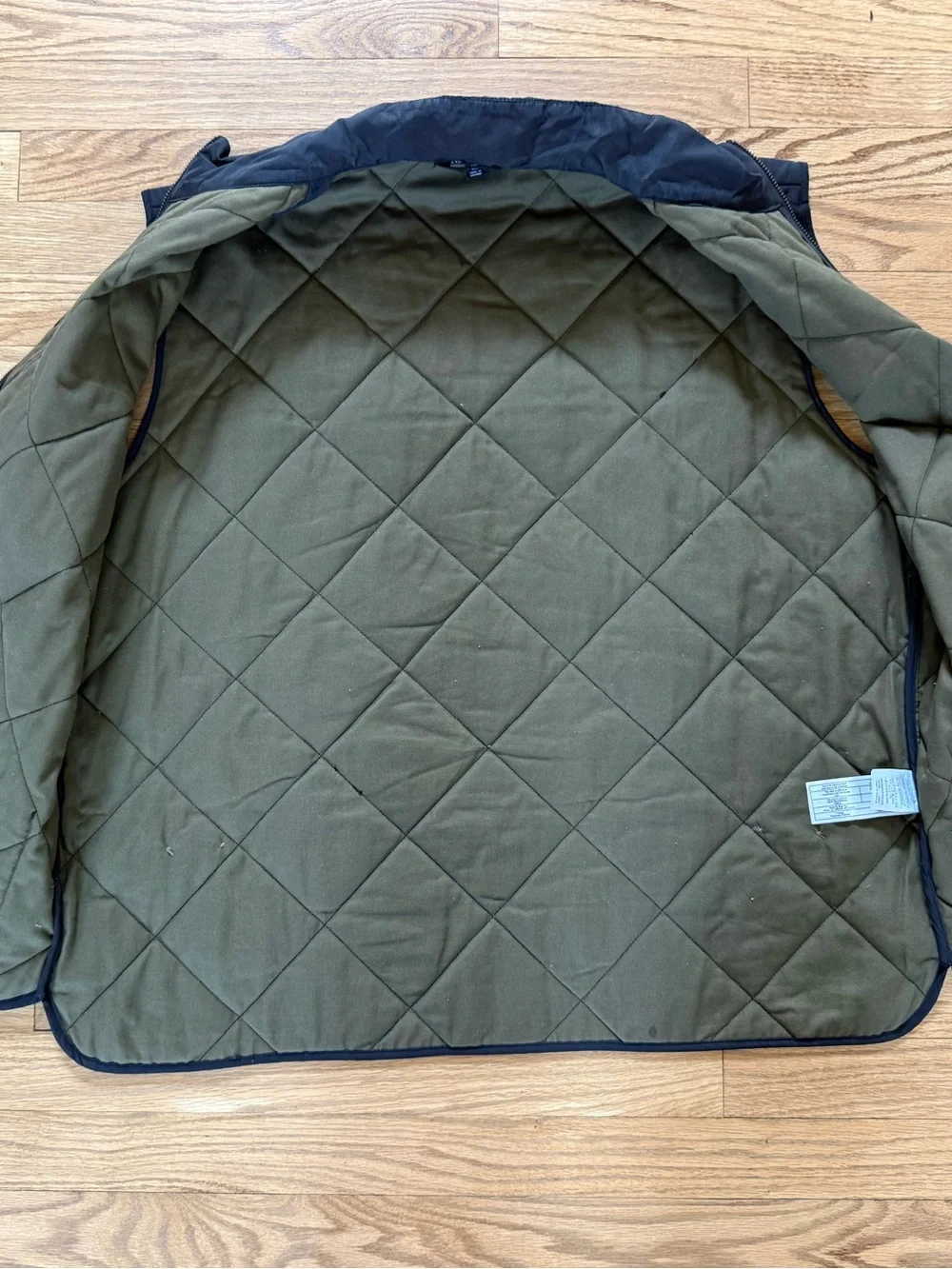 J.Crew Mercantile Men's Quilted Full Zip Vest XL Black